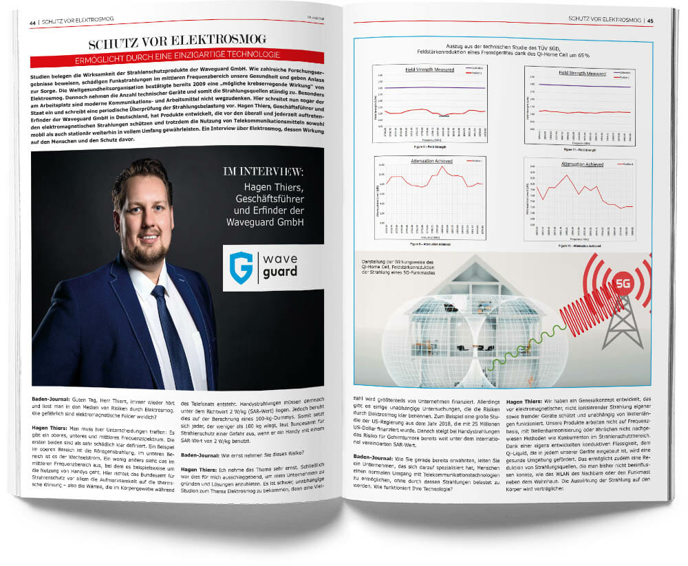 Waveguard Pressestimmen Schutz vor Elektrosmog