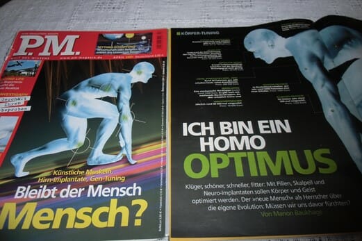 Medienbericht des P.M. Magazins zu technischen Optimierungsmöglichkeiten des Menschen